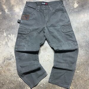 Wrangler RIGGS double knee Workwear Cargo Pants dark green Men’s 32x30